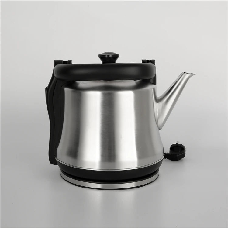 RTS Wholesale Stainless Steel Electric Kettle 4L Big Size Fast Water Boiling Black Color for Household and Hotel Use
