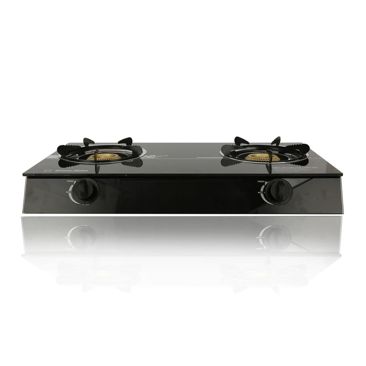 2024 New Style Kitchen Appliances Tempered Glass Top Cooking Built-in 2 Burner Gas Stove