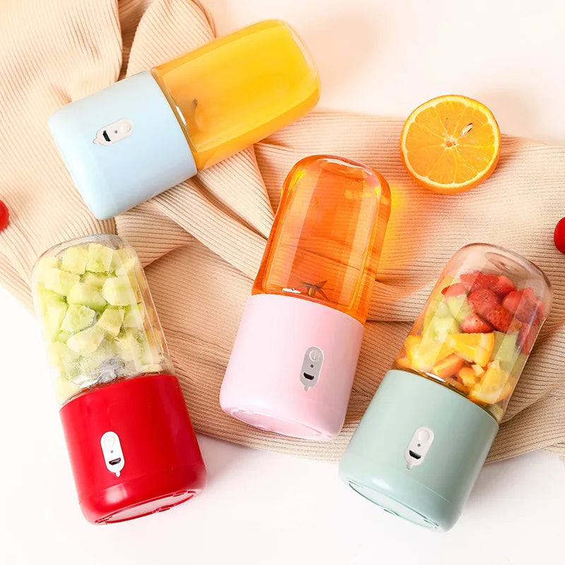 Household 4 in 1 Portable Juicer Blender Machine Wireless Small Charging Juice Cup Mini Electric Orange Juicer