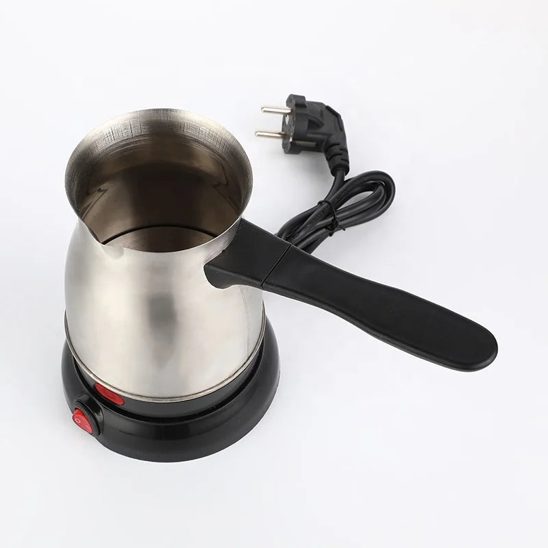 RTS Home Appliance 800W Coffee Pot Electric Stainless Steel Turkish Coffee Pot 0.8L Stainless Coffee Pot