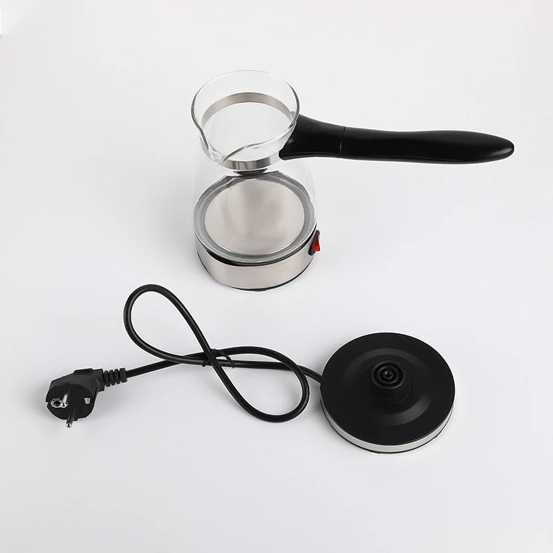 RTS Wholesale 500ml Heat Resistant Glass Coffee Maker Glass Electric Turkish Coffee Pot