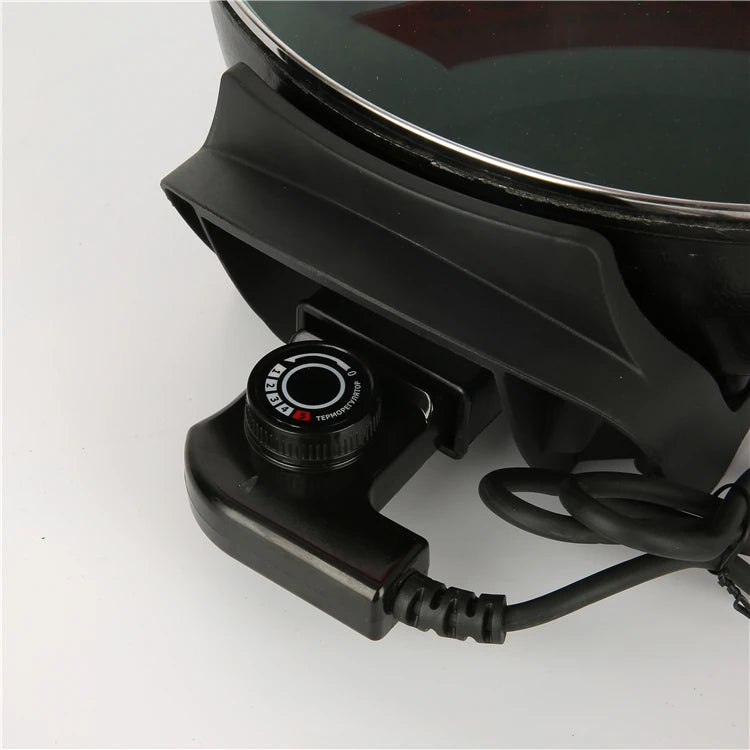 RTS Kitchen Appliance 1500W Mini Electric Frying Non-stick Electric Skillets Round Hot Pot Electric Stove