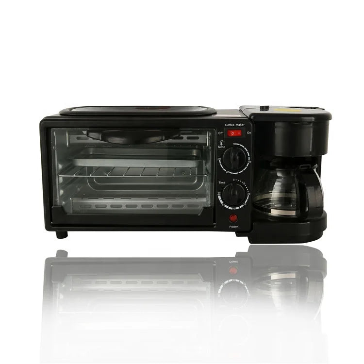 Breakfast Maker Sandwich Machine Egg Frying Pan Meat Roaster Make Coffee 3 in 1 Multifunction Breakfast Machine