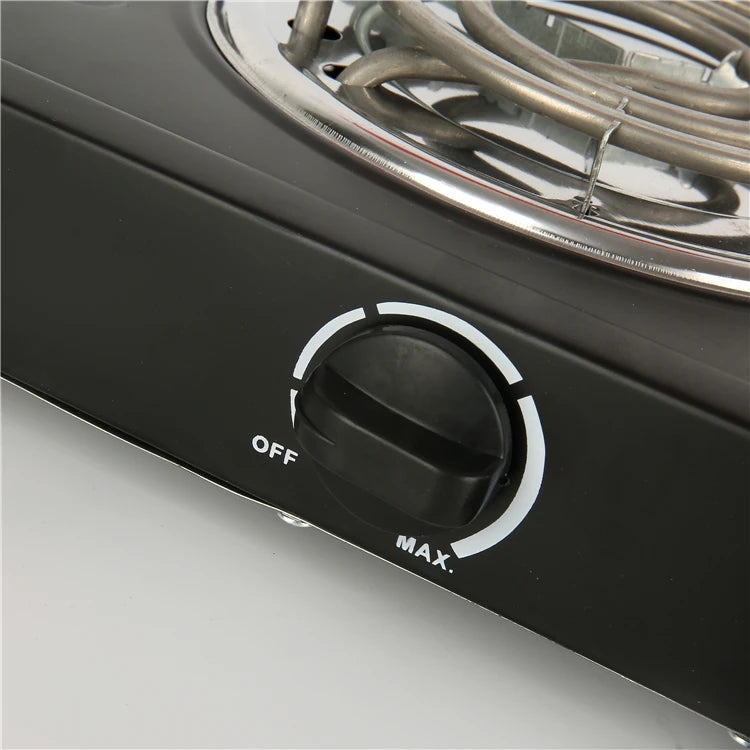 RTS Wholesale Stainless Steel Double Hot Plate Stove Countertop Spiral Electric Hot Plate Cooking Element