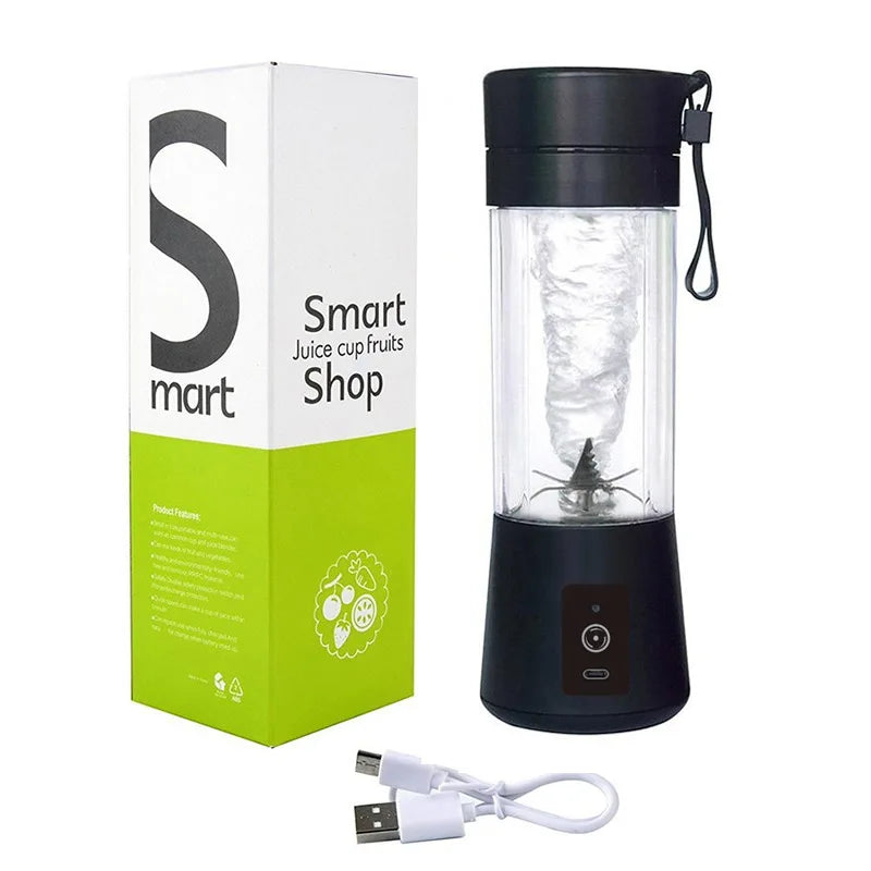 RTS Multifunctional Smart Mini Juicer Bottles Portable Electric Juicer Blender Mini 6 Leaf Rechargeable Juice Cup