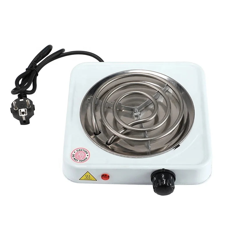 RTS Portable 1000w Mini Cookwares Countertop Single Electric Hot Plate Stove With Adjustable Temperature for Cooking
