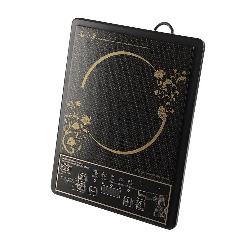 2200W Household Induction Cooker Glass Ceramic Plate Single Burner Portable Kitchen Appliance Induction Cooker