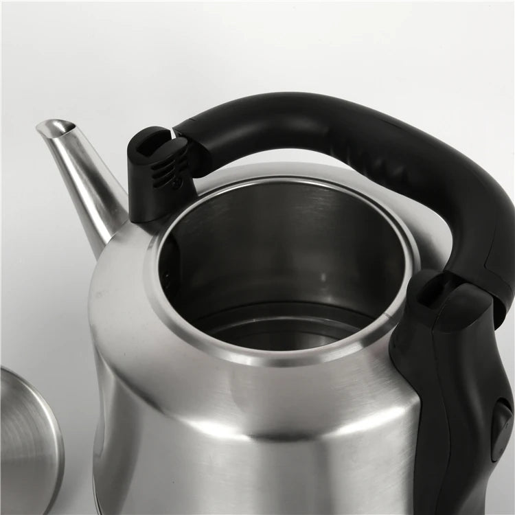 RTS Wholesale Stainless Steel Electric Kettle 4L Big Size Fast Water Boiling Black Color for Household and Hotel Use