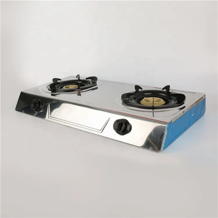 High Quality Cooking Appliance Dual-cooker Cooktop Stainless Steel 2 Burner Gas Cooker Gas Stove