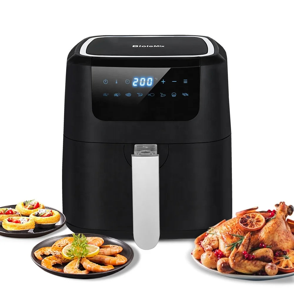 1400W Electric 5L Large Capacity Air Fryer Custom Oil Free Deep Fryer Without Oil Smart Touch Air Fryer