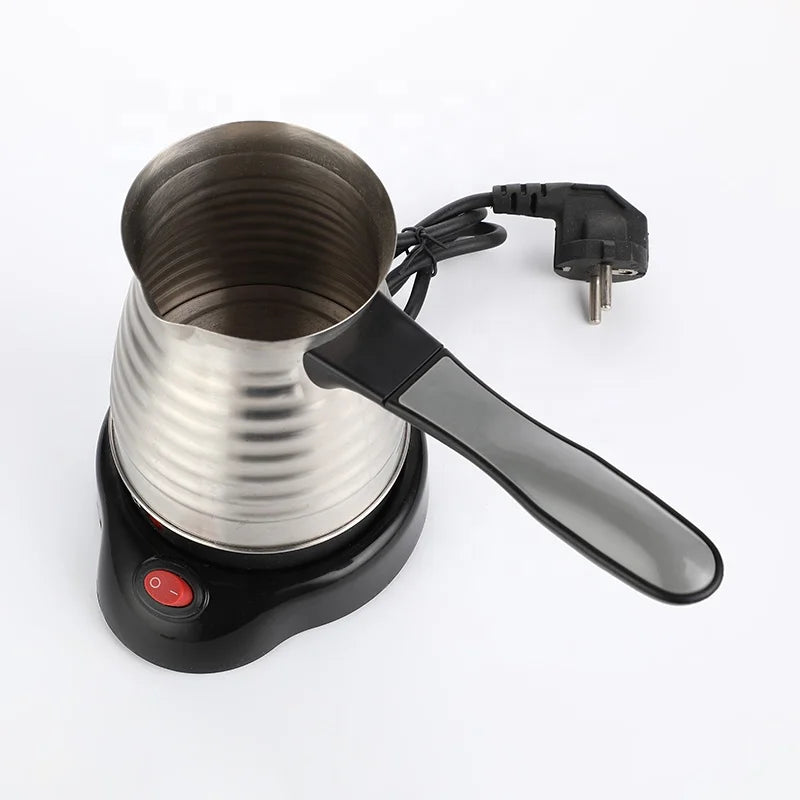 RTS Wholesale 300W 0.5L Mini Coffee Maker Cheap Turkish Coffee Pot Electric Stainless Steel Coffee Pot