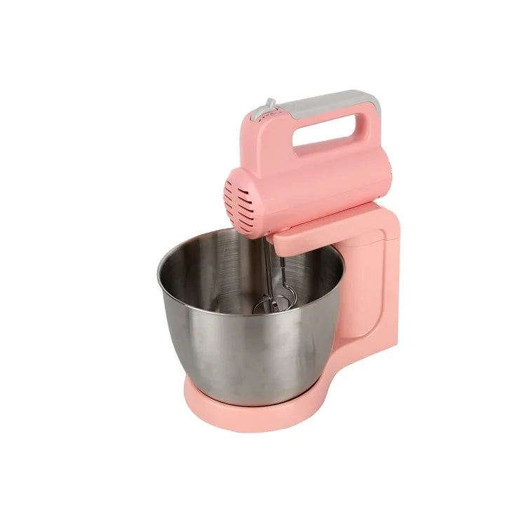 RTS 600W Electric Stand Cake Mixer Heated Dough Whisk Mixer Hand Blender Mixer With Mixing Bowl