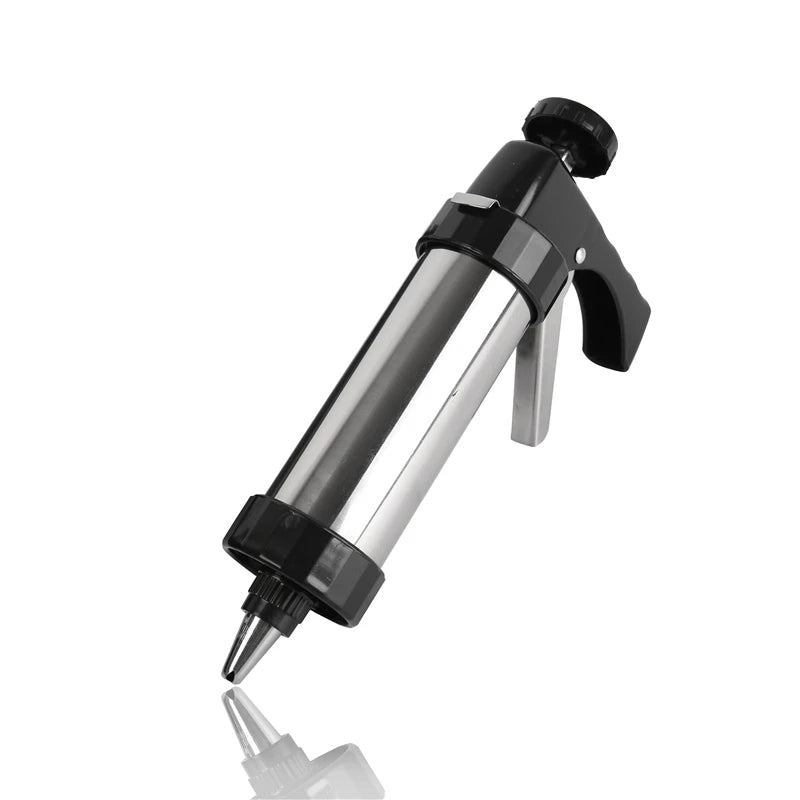 Diy Biscuits Cookie Press Gun Kit Stainless Steel 13 Cookie Mold Discs 8 Piping Nozzles Churros Maker Machine Set Tool Kit