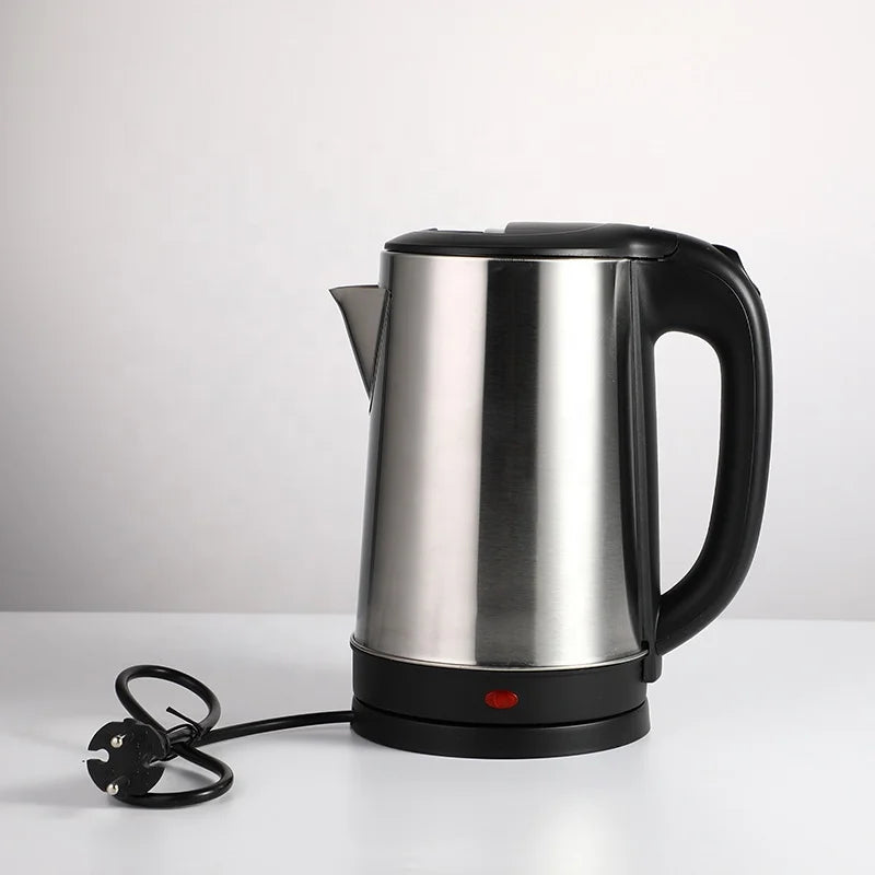 RTS Factory Outlet 2.3L Electric Kettle Black Stainless Steel Traditional Design for Home & Hotel Use