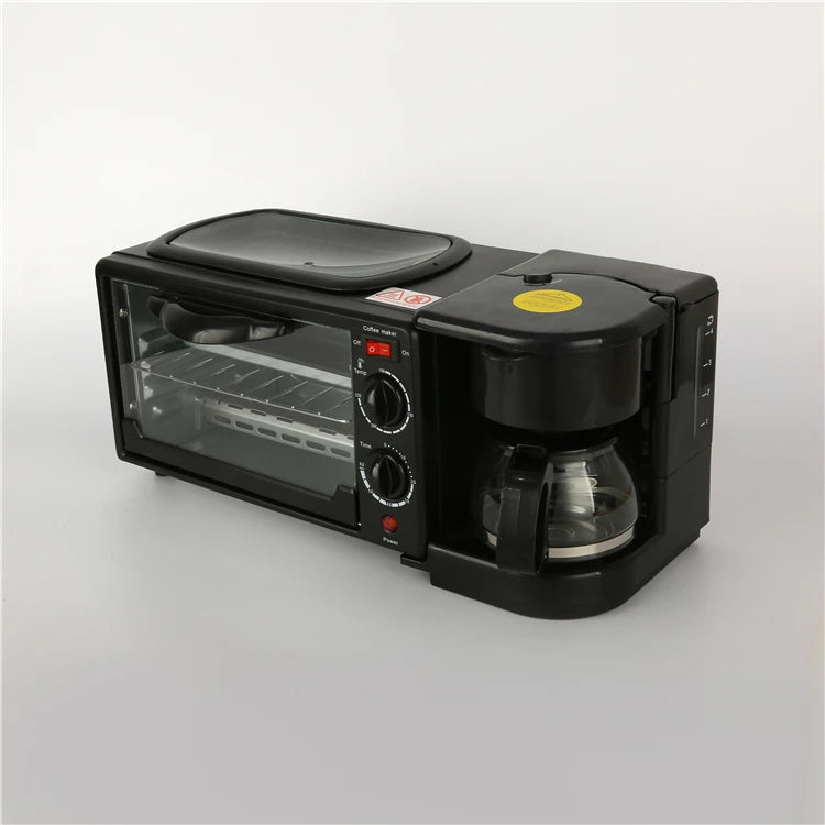 RTS Breakfast Maker Sandwich Machine Egg Frying Pan Meat Roaster Make Coffee 3 in 1 Multifunction Breakfast Machine