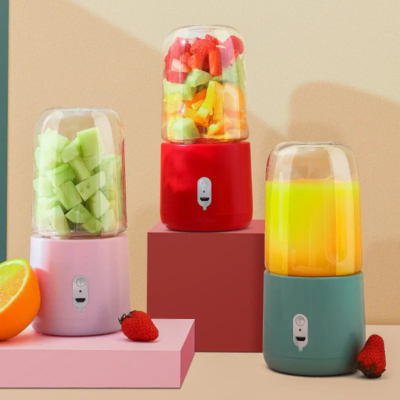 Household 4 in 1 Portable Juicer Blender Machine Wireless Small Charging Juice Cup Mini Electric Orange Juicer