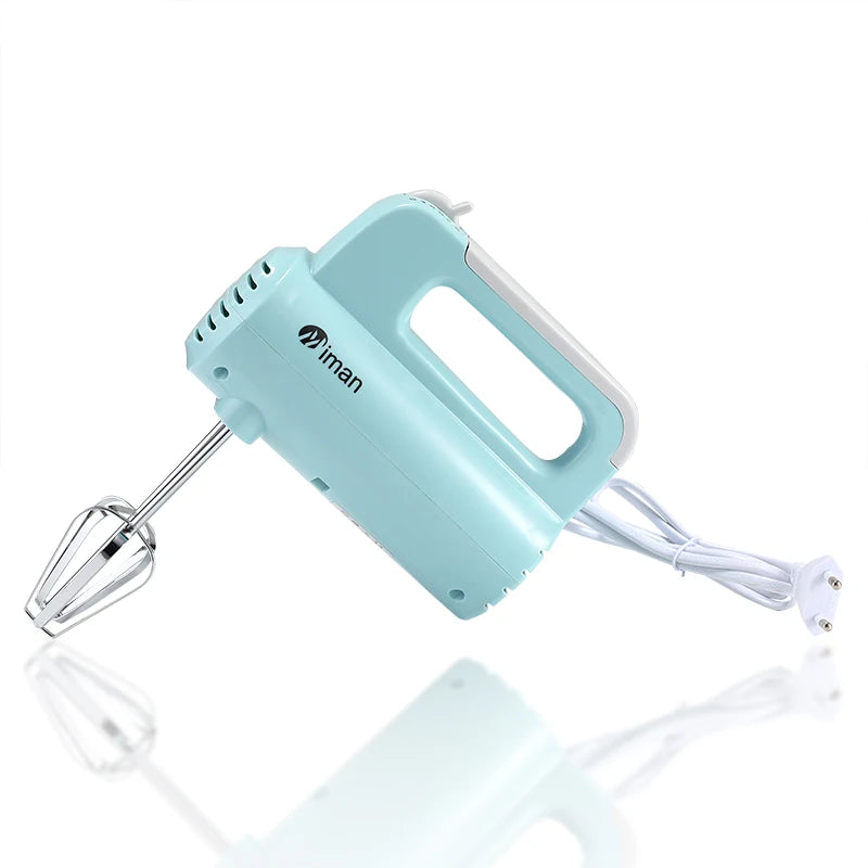 RTS Automatic Electric Household Handheld Blender Mixer with Dough Hook Silver Whisk and Beater for Breaking Eggs
