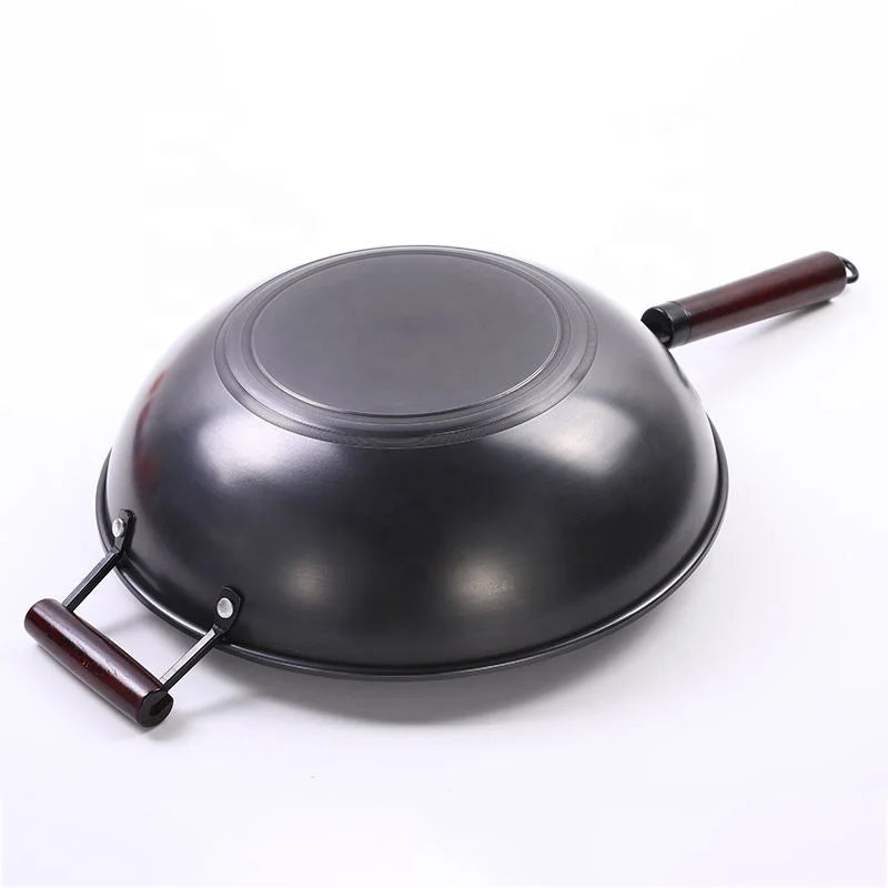 High Quality Chinese Traditional Commercial Cooking Non Stick Wok Pan Hand Hammered Wok Pan