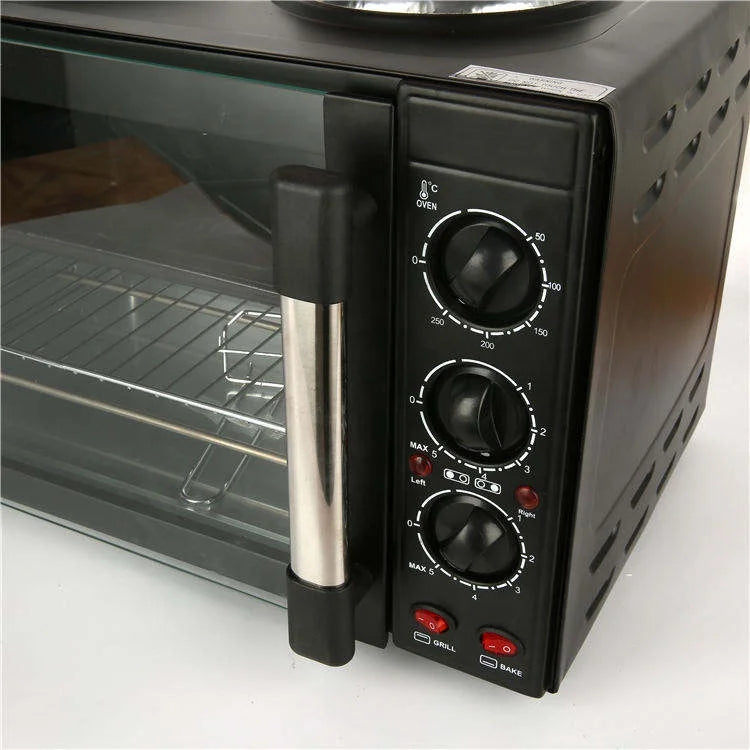 30L Electric Toaster Oven Portable Large Table Benchtop Home Baking Electric Built-in Oven Stove With Hot Plate