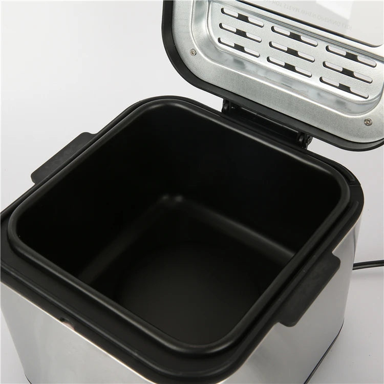 RTS Custom Large Capacity 1200W Electric Deep Fryer Stainless Steel Kitchen Home Appliance