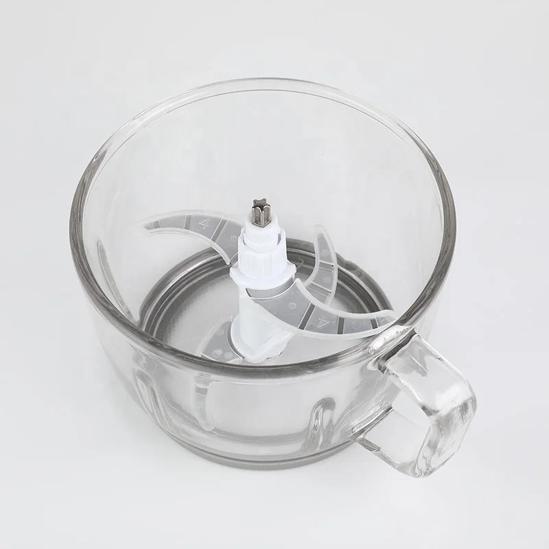 RTS 750W Household Meat Grinder 2.5L Glass Bowl Electric Meat Chopper Plastic Food Chopper Meat Chopper Grinder