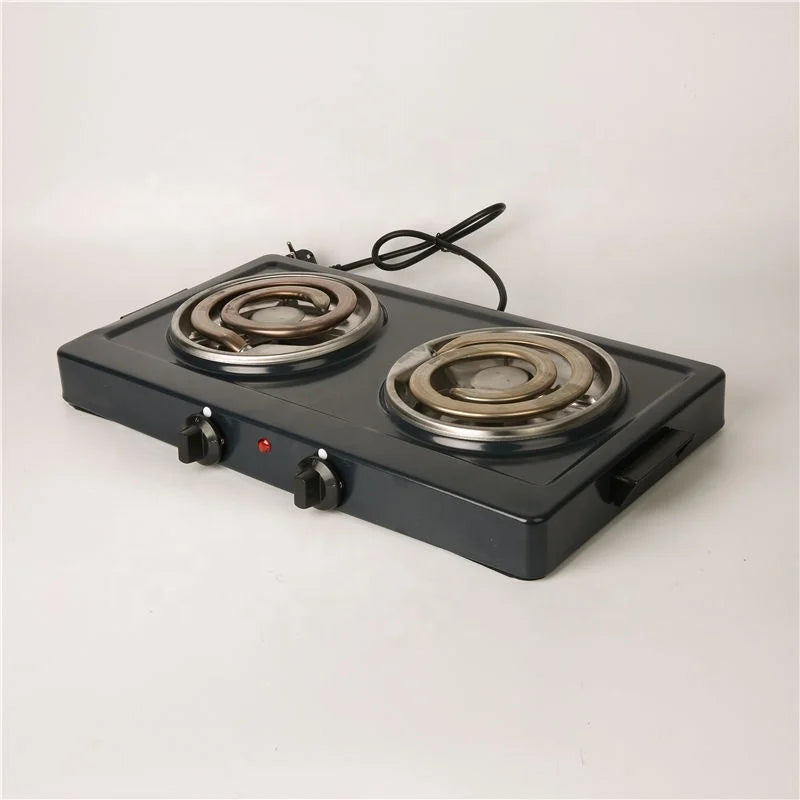 Home Appliance Double Burner Coil Hotplate Portable Cooking Stove Electric Hot Plates for Cooking