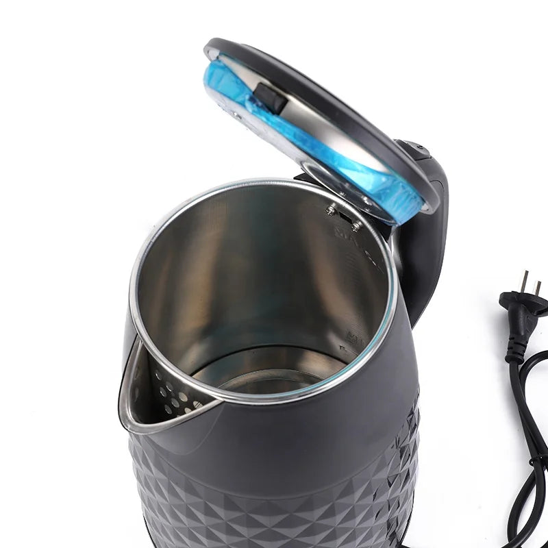 RTS New 1500W Electric Water Kettle 2.5L 220V Stainless Steel 75cm Big Capacity Automatic Turn Coffee Heater for Household Use