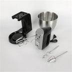 Wholesale Stainless Steel Egg Beater Household Manual Milk Beater 600W Stand Hand Mixer With Mixing Bowl
