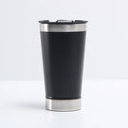 Reusable Vaccum Glass 502ml Thermal Beer Glass Cup Keep Cold Copo Termico With Lid and Opener