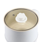 1.8L Multi-functional Round Mini Electric Skillet Electric Crock Pot Electric Cooking Pot