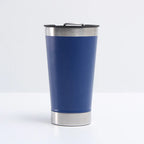 Reusable Vaccum Glass 502ml Thermal Beer Glass Cup Keep Cold Copo Termico With Lid and Opener
