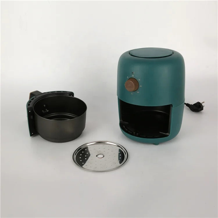 RTS 500W Household Air Fryer 500W 3.5L Air Fryer Healthy Low Fat Cooking Pot Intelligent Round Mini Air Fryer