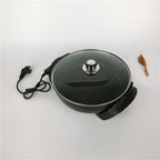 RTS Kitchen Appliance 1500W Mini Electric Frying Non-stick Electric Skillets Round Hot Pot Electric Stove