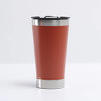 Reusable Vaccum Glass 502ml Thermal Beer Glass Cup Keep Cold Copo Termico With Lid and Opener