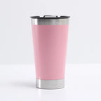 Reusable Vaccum Glass 502ml Thermal Beer Glass Cup Keep Cold Copo Termico With Lid and Opener