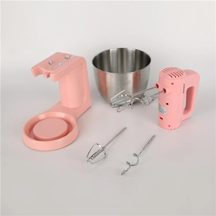 RTS 600W Electric Stand Cake Mixer Heated Dough Whisk Mixer Hand Blender Mixer With Mixing Bowl