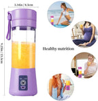 380ML Personal Portable Mini Blenders Usb Rechargeable Fruit Juice Cup Electric Mini Portable Juice Cup