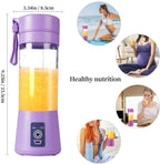 RTS 380ML Personal Portable Mini Blenders Usb Rechargeable Fruit Juice Cup Electric Mini Portable Juice Cup