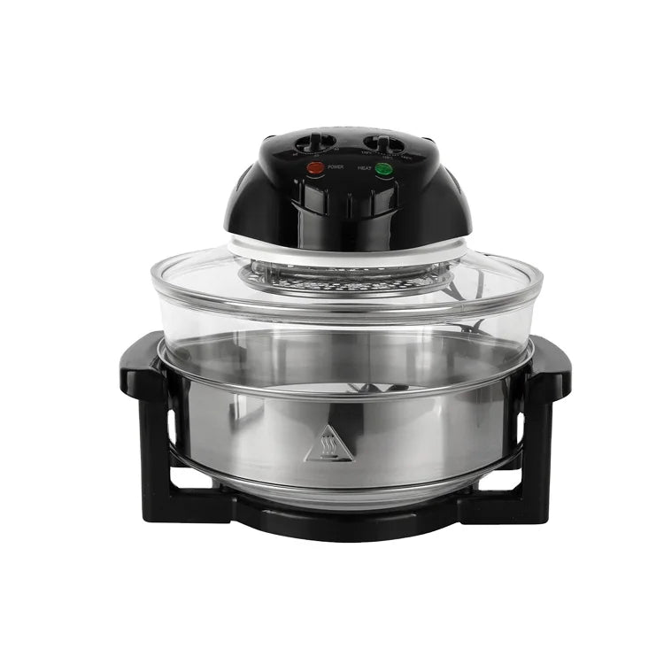 RTS 20L Household Multifunctional Electric Fryer French Fries Machine Smart Glass Visualization Lightwave Oven