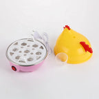 RTS Cute Chick-Shaped Automatic Egg Cooker Multifunctional Stainless Steel Electric Egg Boiler for Home Use Household