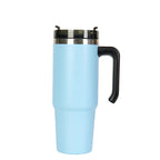Free Plastic Acrylic Tea Coffee Lid Insulated Cups 600ml Thermos Vacuum Double Wall Stainless Steel Tumblers
