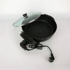 RTS Kitchen Appliance 1500W Mini Electric Frying Non-stick Electric Skillets Round Hot Pot Electric Stove