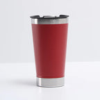 Reusable Vaccum Glass 502ml Thermal Beer Glass Cup Keep Cold Copo Termico With Lid and Opener