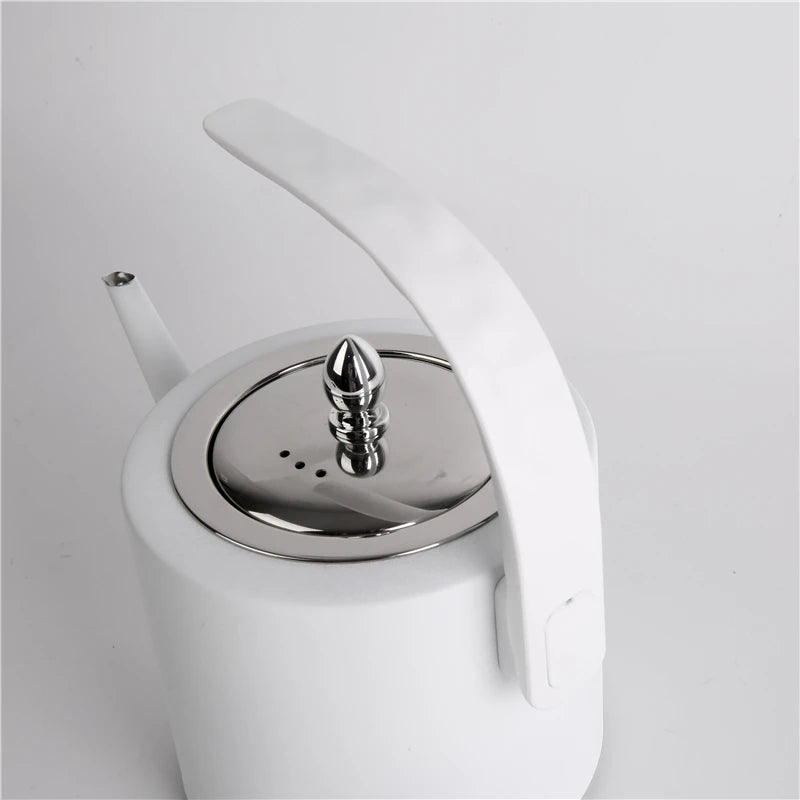 RTS Hot Sale 304 Stainless Steel Tea Kettle 1.5L White Teapot Universal Gas Kettle Grip Water Kettles