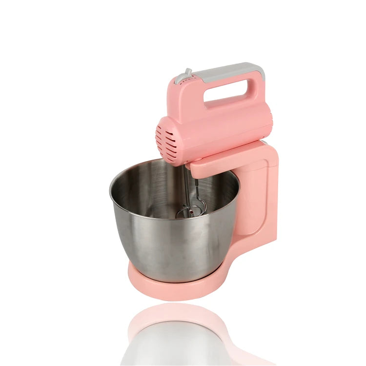 RTS 600W Electric Stand Cake Mixer Heated Dough Whisk Mixer Hand Blender Mixer With Mixing Bowl