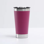 Reusable Vaccum Glass 502ml Thermal Beer Glass Cup Keep Cold Copo Termico With Lid and Opener