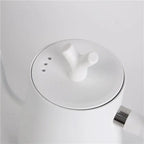 1.2L Gooseneck Electric Coffee Kettle White Mini Stainless Steel Pour Over Tea Electric Kettle