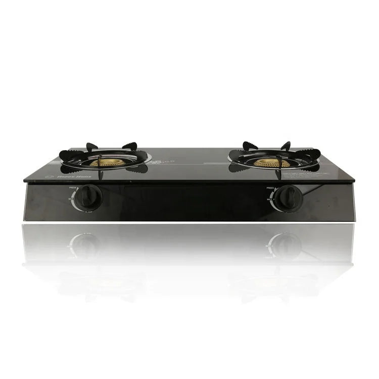 2024 New Style Kitchen Appliances Tempered Glass Top Cooking Built-in 2 Burner Gas Stove