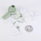 RTS Plastic Stainless Steel Blade Hand Manual Pull Cord Vegetable Kitchen Accessories Ground Meat Eggbeater Mini Garlic Blender