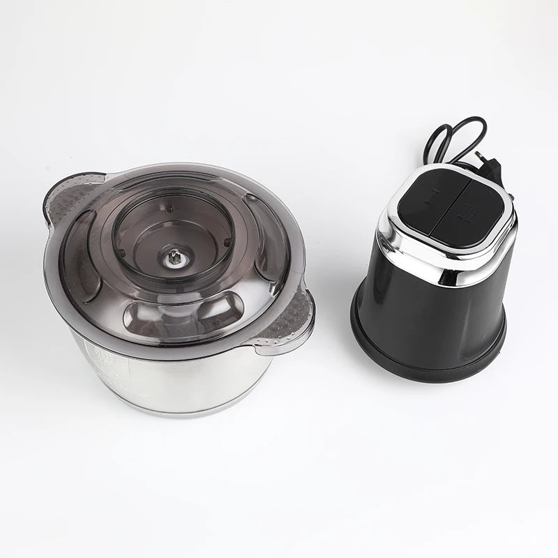 RTS Wholesale 304 Stainless Steel Household 2.5L Mini Food Chopper Processor Electric Meat Grinder